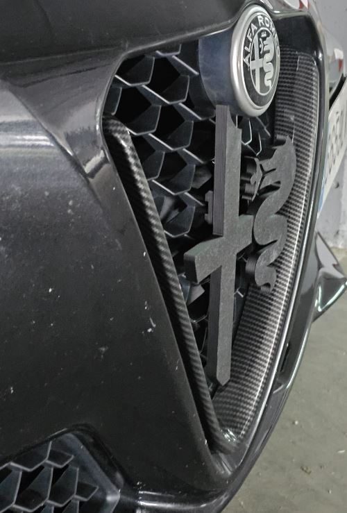 Logo Griglia Frontale (Front Grille Logo) Alfa Romeo Giulia/Stelvio